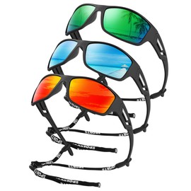 KALIYADI Sunglasses-Men Polarized Sports Sun-glasses: Mens Sun Glasses Polarized UV400 Protection Driving Running Cycling