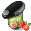 ThriveCan Electric Can Opener, Black, One-Touch Button Operation, Hands-Free, Safety