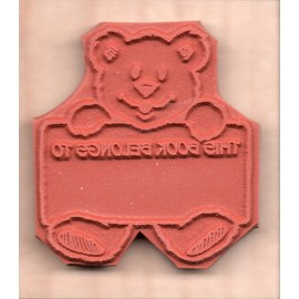 Stamps by Impression This Book Belongs to: Bookplate Rubber Stamp