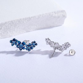 Forget Me Not Earrings for Women 925 Sterling Silver Forget Me Not Stud Jewelry Gifts Flower Earrings