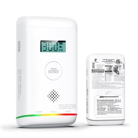 Siterwell CO Detector, Plug in Carbon Monoxide Detector with LCD Digital Display and Sound Warning, ETL Listed, AC Powered Portable Carbon Monoxide Detector with Battery Backup for Home Office Travel