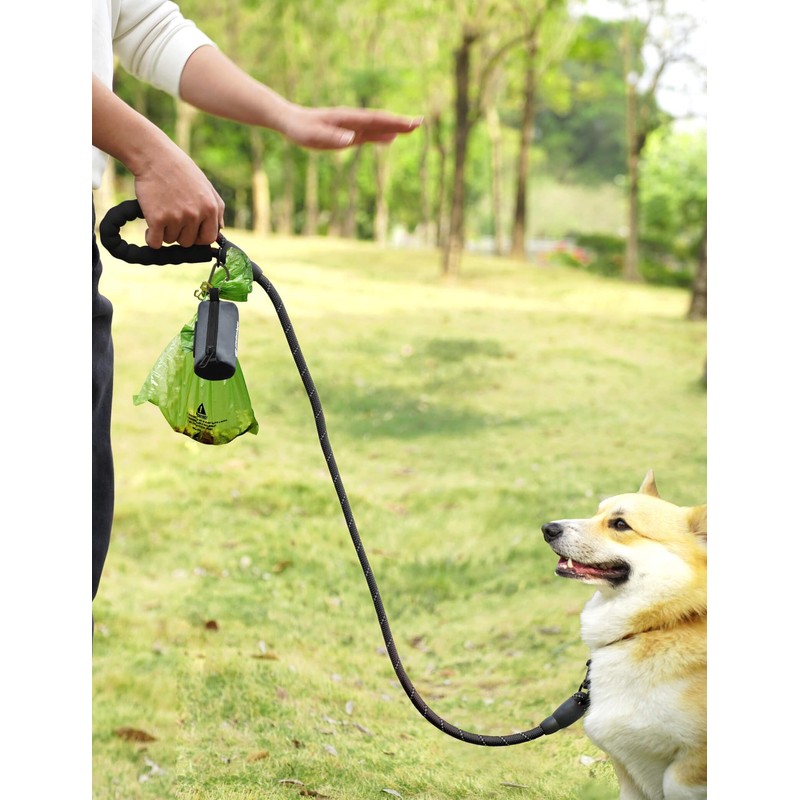 Gobeigo Dog Poop Bag Holder for Leash, Large Opening for