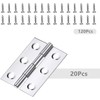 Dachangshund 20 pcs Stainless Steel Folding Hinges 3 inch Door