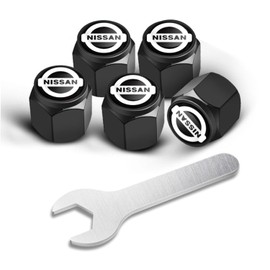 Tire Valve Stem Caps for Nissan Murano Altima Kicks Armada Rouge Accessories,5 Pack Copper Tire Valve Caps with Leakproof Rubber O-Rings