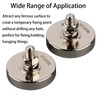 MUTUACTOR Ultra-Strong Circle Cup Magnet with 1/4"-20 Male Thread Stud,