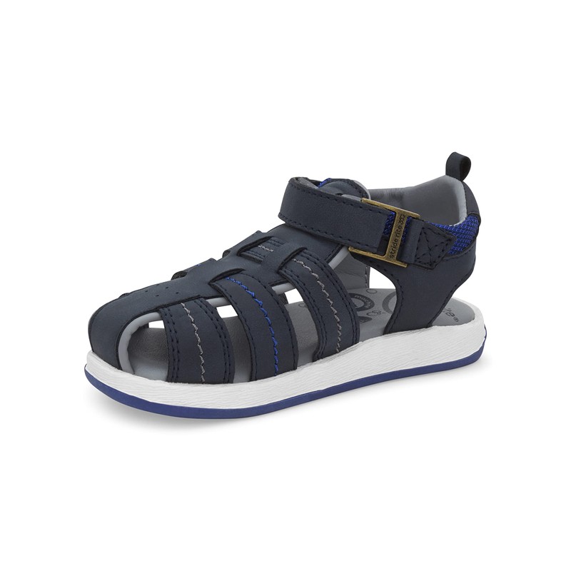 Stride Rite 360 boys Paddy Sandal, Navy, 8 Toddler US