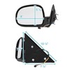 Spec-D Tuning Glossy Black Power Side Mirrors Compatible with 1994-2001