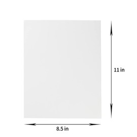 Wishop 20 Sheets Colored Thick Paper Cardstock Blank for DIY Crafts Cards Making, Invitations, Scrapbook Supplies (White, 8.5 x 11 inches)