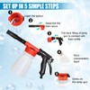 ZIMISI Car Wash Foam Gun, Foam Cannon for Garden Hose,
