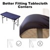 Viiamacki Rectangle Spandex 6 FT Fitted Tablecloth, Elastic Folding Picnic