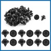 A ABSOPRO 50 x 8mm Hole Plastic Rivets Fastener Push