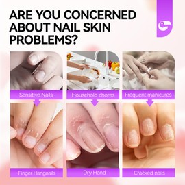 gelike ec Cuticle Cream for Dry Damaged Cuticles: Organic Moisturizer Nail Care Balm Cuticle Remover for Rough Hands Cracked Rigid Foot - Professional Nail Repair for Salon Home - Peach Scent