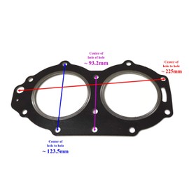 Yamadura 66T-11181-A2(J) OEM Japan Cylinder Head Gasket 66T-11181-A2 A1 A3 00 Enduro E 40HP T30HP