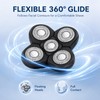 5-Head Electric Shaver Replacement Blades, 2-Pack 5D Floating Razor Heads