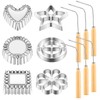 12 Pieces Rosette Timbale Set Includes 6 Pcs Bunuelos Mold