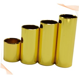 PACKOVE 1Set Stainless Steel Guitar Slide Durable Glide Bar Finger Cover Accessories for Electric and Acoustic Guitars Lightweight and Easy to Use