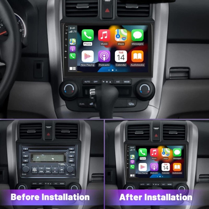 JOYINCAR For Honda CRV 2007-2011 Android 13 Apple Carplay Car
