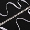 WEZTEZ Women's Crystal Wedding Sash Shining Pearls Bridal Belt Handmade