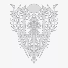 Wraith SprayWorks Biomech #4 - Reusable Airbrush Stencil Template