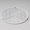 Pearl Metal Steel Lace Round Pot Trivet HB-3278 White, 7.5