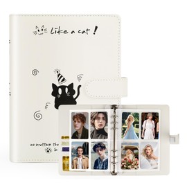 Kpop Photocard Binder A5 PU Leather Kpop Photocard Holder with 240 Pockets, High-Clarity Sleeves, 2 Dividers, Premium Card Album for K-pop Idol Photo Cards, Trading Cards, Collectibles