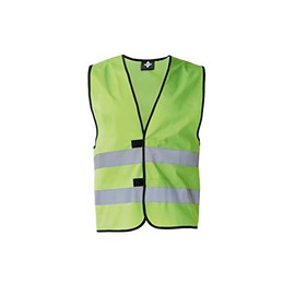 KORNTEX Dortmund High Visibility Vest with Velcro Fastening - EN 17353 Certified, 360° Reflective Strips, L, Lime Green, Highly Reflective for Best Visibility, Unisex