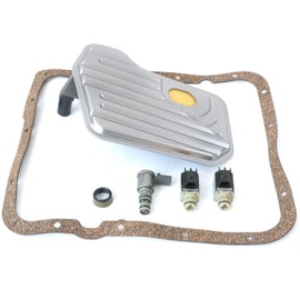 ZumuraAuto 4T65E 4L60E Transmission Solenoid Valve with TCC & PWM Downshift Shift A&B Solenoid Filter Kit 24230298 10478120 Fits for 1993-1997 4T65E 4L60E Transmission Solenoid Filter Kit