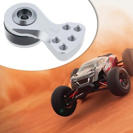 LT Easiyl 1 Set 25T 5 Holes Servo Saver Horn Arm Aluminium with Screws Nut Compatible with 1/10 1/8 RC Car Compatible with Arrma Cardboard 6S (Silver)