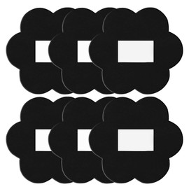 Stick-on Compost Bin Odor Filter: Activated Charcoal Deodorizer Sheets for Kitchen Trash Can, Compost Bucket, Diaper Pail, Garbage Can, Countertop and Recycle Bin - 6 Replacements 6.7" Flower Shape