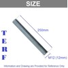 TERF® M12 (12mm) X 250mm Fully Threaded Studding Rod Bar