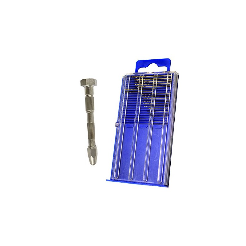 20pc Micro HSS Mini Twist Drills & Swivel Head Pin
