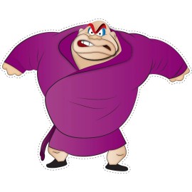 4kids The Crusher Cartoon Sticker Decal Laptop Wall Car Phone Looney Tunes Pick Size  - Small 5"