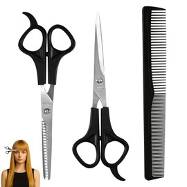 BOULESENM Friseurschere, Professionelle Friseurschere, Scharfe Friseurscheren Haarschneideschere Profi Friseurschere Set Scheren Set Friseur für Damen Herren Kinder Familie Friseursalon