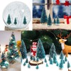 (3.5/4.5/6.5/8.5 cm) 50 Pieces Mini Christmas Tree Artificial Christmas Tree