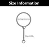 JFGDVW Stainless Steel Heart Slip Chain Necklace, Heart O-Ring Chain