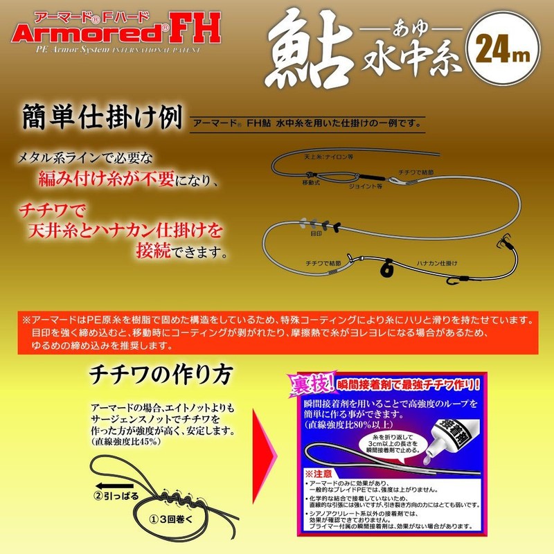 Duel H4135-GYB PE Line No. 0.1, Armored FH Sweetfish Underwater