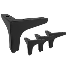 Telakeni 4" 10cm Metal Cabinet Furniture Sofa Legs Feet, Including Screws, Set of 4