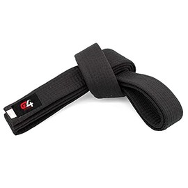 G4 VISION Black Karate Belts Martial Arts Uniform Ranking Taekwondo Karate Judo BJJ Colored Ranking Belt Aikido Kempo Sports for All Purpose