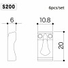 GOTOH NEW (6) Gotoh S200 SOLID BRASS Saddles 10.8mm for