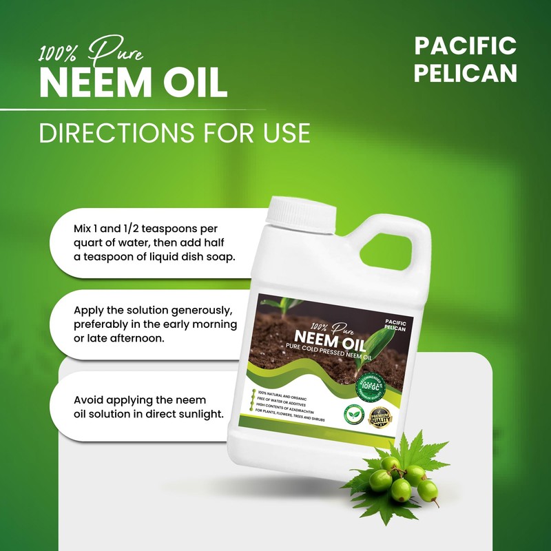 Pacific Pelican 100% Pure Cold Pressed Concentrated Neem Oil for