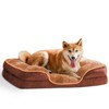 Klwenas Maec Waterproof Memory Foam Pet Bed for Large Medium