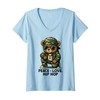 Womens Camouflage Rapper Teddy Bear Camo 80s Old School Hip