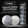 LOOPACELL CR3032 Battery - 3V Lithium Button Cell Coin Batteries