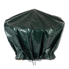 LIVIVO Heavy Duty Large Waterproof Firepit Cover Fire Pit BBQ Rain Garden UV Protector New Premium Quality With Drawstring Cord - Green