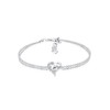 Elli Bracelet Women Heart Symbol Love with Crystals in 925