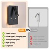 ZEROUNO Dimmable Wall Mounted Reading Light Set of 2,Adjustable Headboard