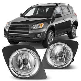 Winjet OEM Series for [2009 2010 2011 2012 Toyota RAV4] Driving Fog Lights + Switch + Wiring Kit