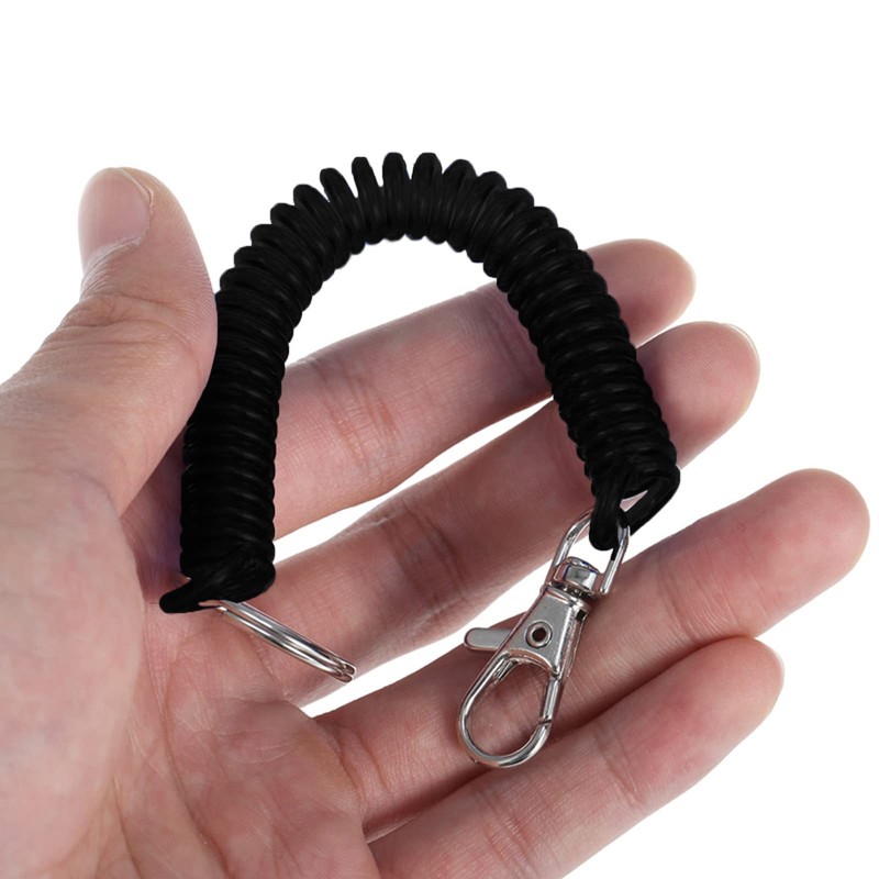 Spiral Keyring, 2 Pcs Stretchy Spiral Keyring Stretchy Keyring with
