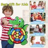 Large Crocodile Dart Board Toy Set With 9 Sticky Balls,