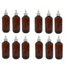 Natural Farms 8 oz Amber Boston Plastic Bottles -12 Pack